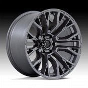 Fuel Rebar 6 D848 Matte Gunmetal Custom Truck Wheels